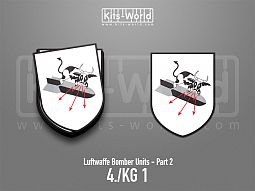 Kitsworld SAV Sticker - Luftwaffe Bomber Units  - 4./KG 1 